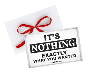 Hilarious Nothing Gift Box for White Elephant Fun