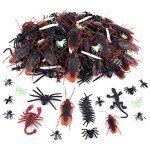 210 Pcs Realistic Bug Prank Set for Fun
