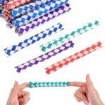 Colorful Wooden Finger Trap Joke Gift Set