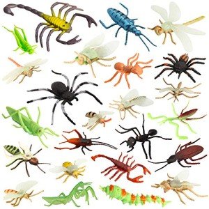 24-Piece Fake Bug Prank Toy Set