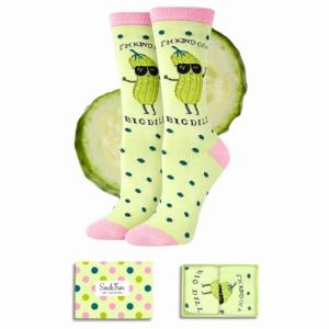 Hilarious Dill Pickle Socks for Women & Teens