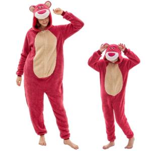 Rose Bear Onesie Pajamas for Fun Sleepovers