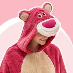Rose Bear Onesie Pajamas for Fun Sleepovers