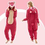 Rose Bear Onesie Pajamas for Fun Sleepovers