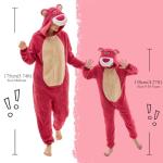 Rose Bear Onesie Pajamas for Fun Sleepovers