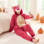 Rose Bear Onesie Pajamas for Fun Sleepovers