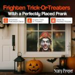 Creepy Peeper Clown Window Prank Decoration