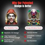 Creepy Peeper Clown Window Prank Decoration