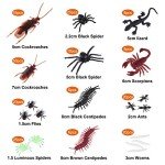 210 Pcs Realistic Bug Prank Set for Fun