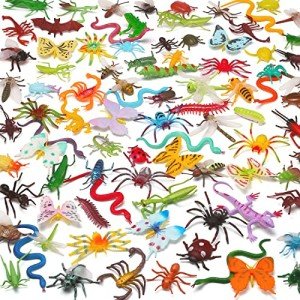 100 Realistic Mini Bugs Toy for Pranks and Fun