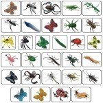30 Fake Plastic Bugs for Pranks and Parties