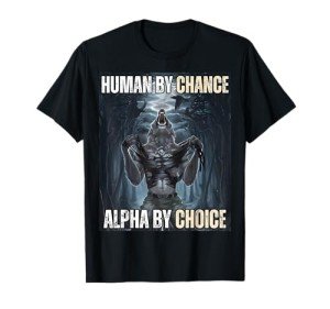 Funny Alpha Wolf Meme T-Shirt for Laughs