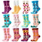 Funny Foodie Crew Socks for Women & Teens