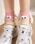 Funny Magnetic Hand Holding Socks - 4 Pairs