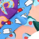 Funny Foodie Crew Socks for Women & Teens
