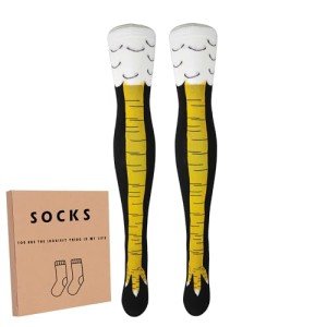 Funny Over-the-Knee Chicken Legs Socks for Women