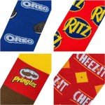 Funny Junk Food Theme Socks - 8 Pack
