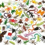 76 Mini Realistic Plastic Bugs for Fun Pranks