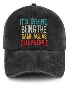 Funny Old People Hat - Great Birthday Gift!