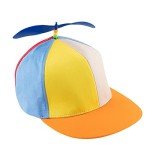 Rainbow Propeller Hat - Fun Flat Brim Cap