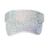 Sparkling Rhinestone Summer Visor Cap for All