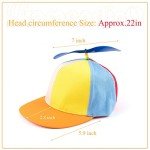 Rainbow Propeller Hat - Fun Flat Brim Cap