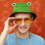 Funny Frog Bucket Hat for Adults and Teens