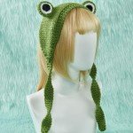 Funny Crochet Frog Headband for Quirky Style