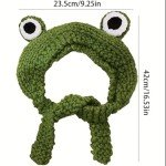 Funny Crochet Frog Headband for Quirky Style