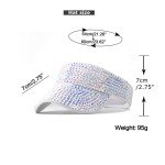 Sparkling Rhinestone Summer Visor Cap for All
