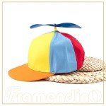 Rainbow Propeller Hat - Fun Flat Brim Cap
