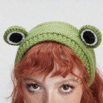 Funny Crochet Frog Headband for Quirky Style