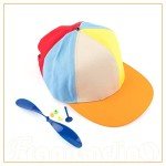 Rainbow Propeller Hat - Fun Flat Brim Cap
