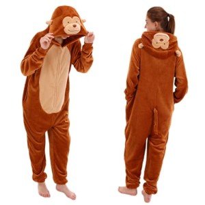 Funny Monkey Onesie Pajamas for Adults