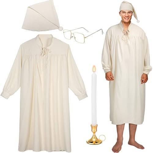 Funny Men's Pajama Set with Nightcap & Accessories
