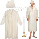 Funny Men's Pajama Set with Nightcap & Accessories