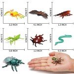 76 Mini Realistic Plastic Bugs for Fun Pranks