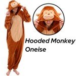 Funny Monkey Onesie Pajamas for Adults
