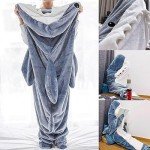 Shark Blanket Hoodie – Cozy Wearable Fun!