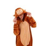 Funny Monkey Onesie Pajamas for Adults
