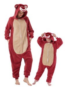 Rose Bear Onesie Pajamas for Fun Sleepovers