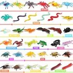 76 Mini Realistic Plastic Bugs for Fun Pranks