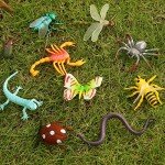 76 Mini Realistic Plastic Bugs for Fun Pranks