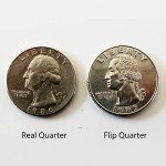 Hinged Bite Quarter Coin Magic Prank Trick