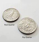 Hinged Bite Quarter Coin Magic Prank Trick