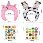 50 Zoo Animal Inflatable Headbands for Kids' Parties