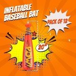 Inflatable Baseball Bat - Pack of 12