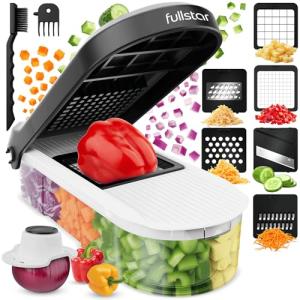 6-in-1 Vegetable Chopper and Cheese Slicer Combo