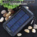 Portable 20000mAh Solar Charger with Dual USB Ports