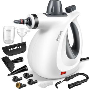 Powerful Handheld Steam Cleaner with 11 Accessories